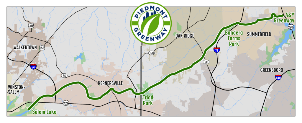 Piedmont Greenway Map